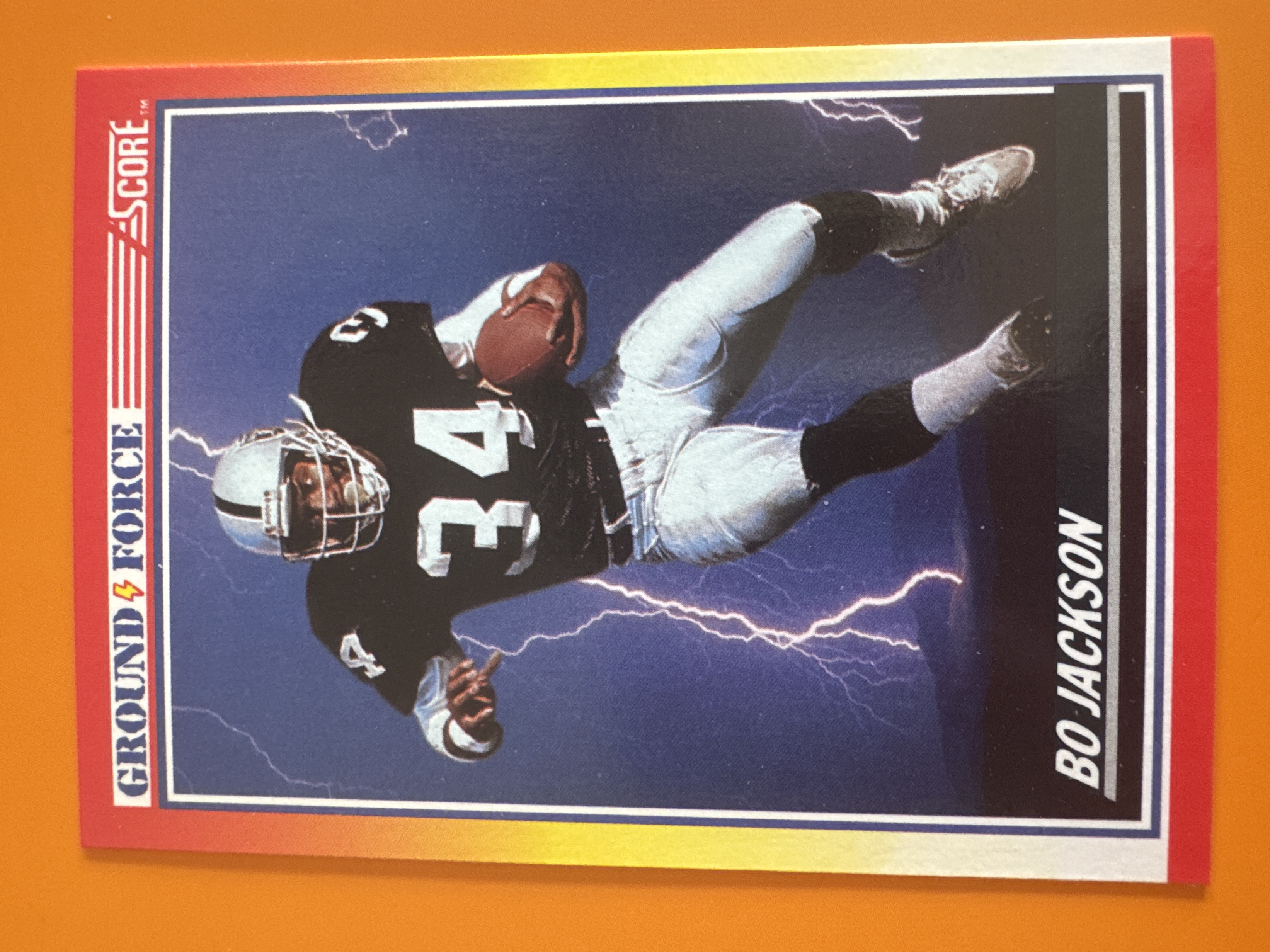1990 Score Bo Jackson Ground Force front
