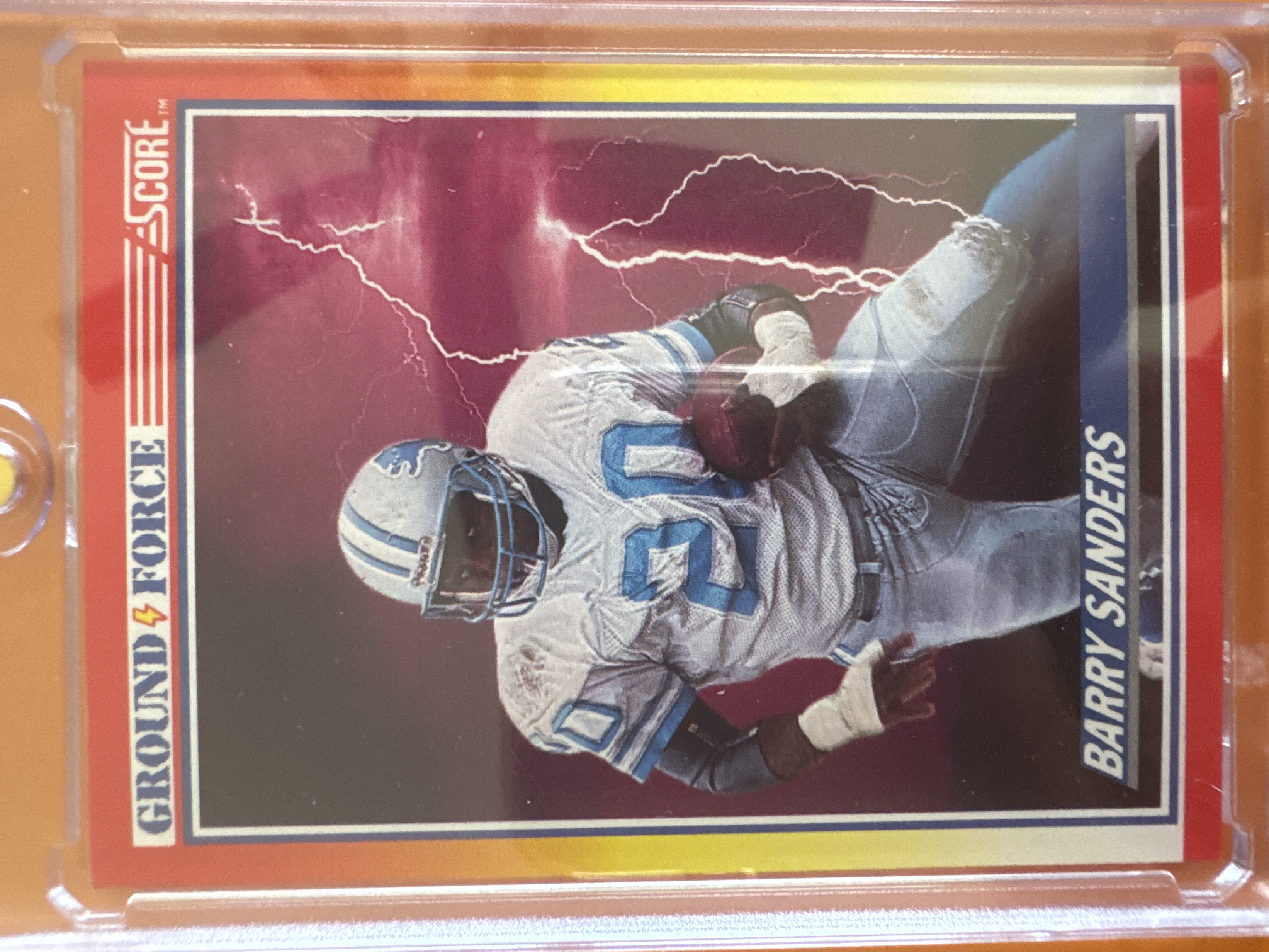 1990 Score Barry Sanders Ground Force front