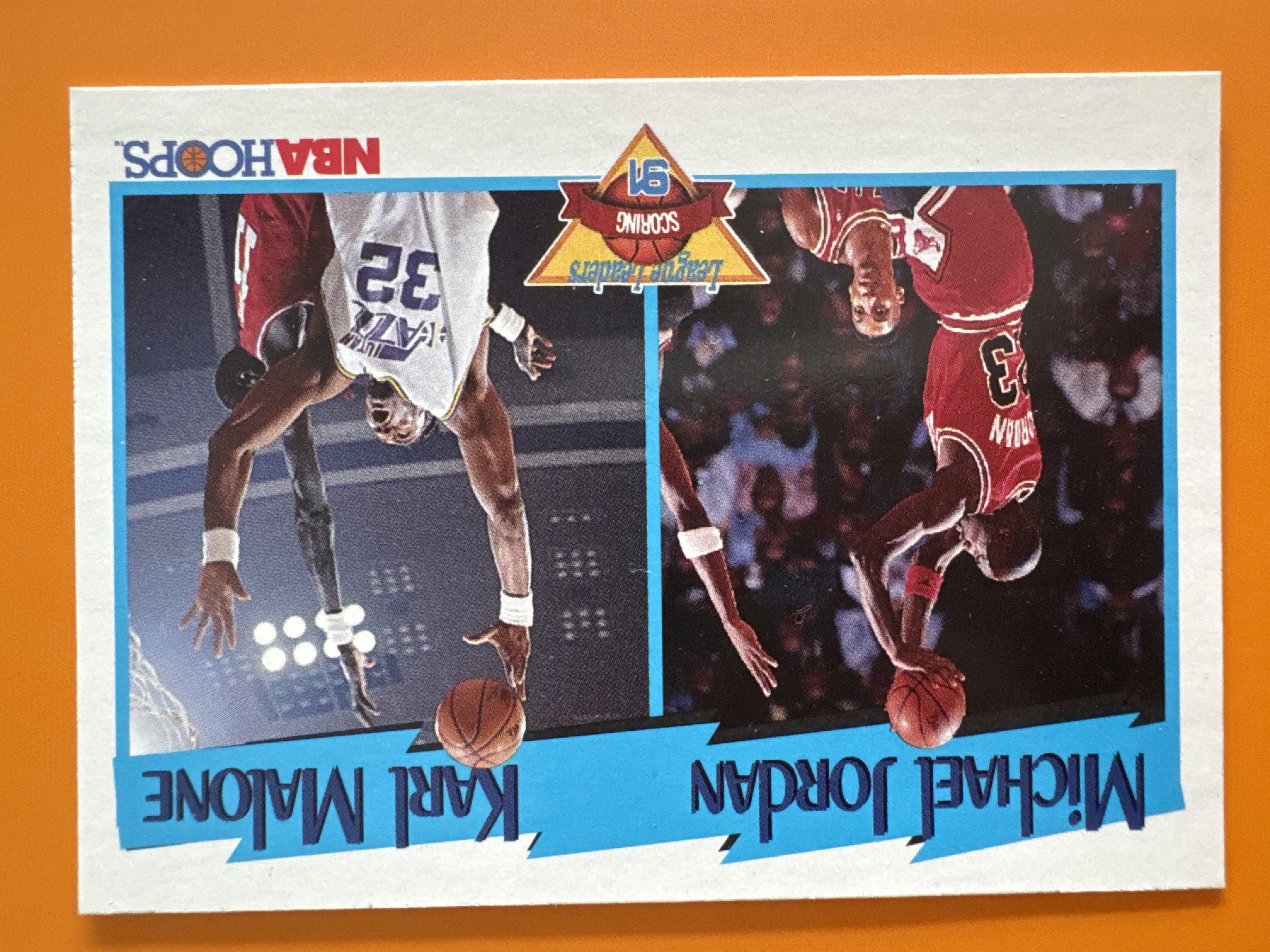 1991 Hoops Michael Jordan Scoring Leaders front