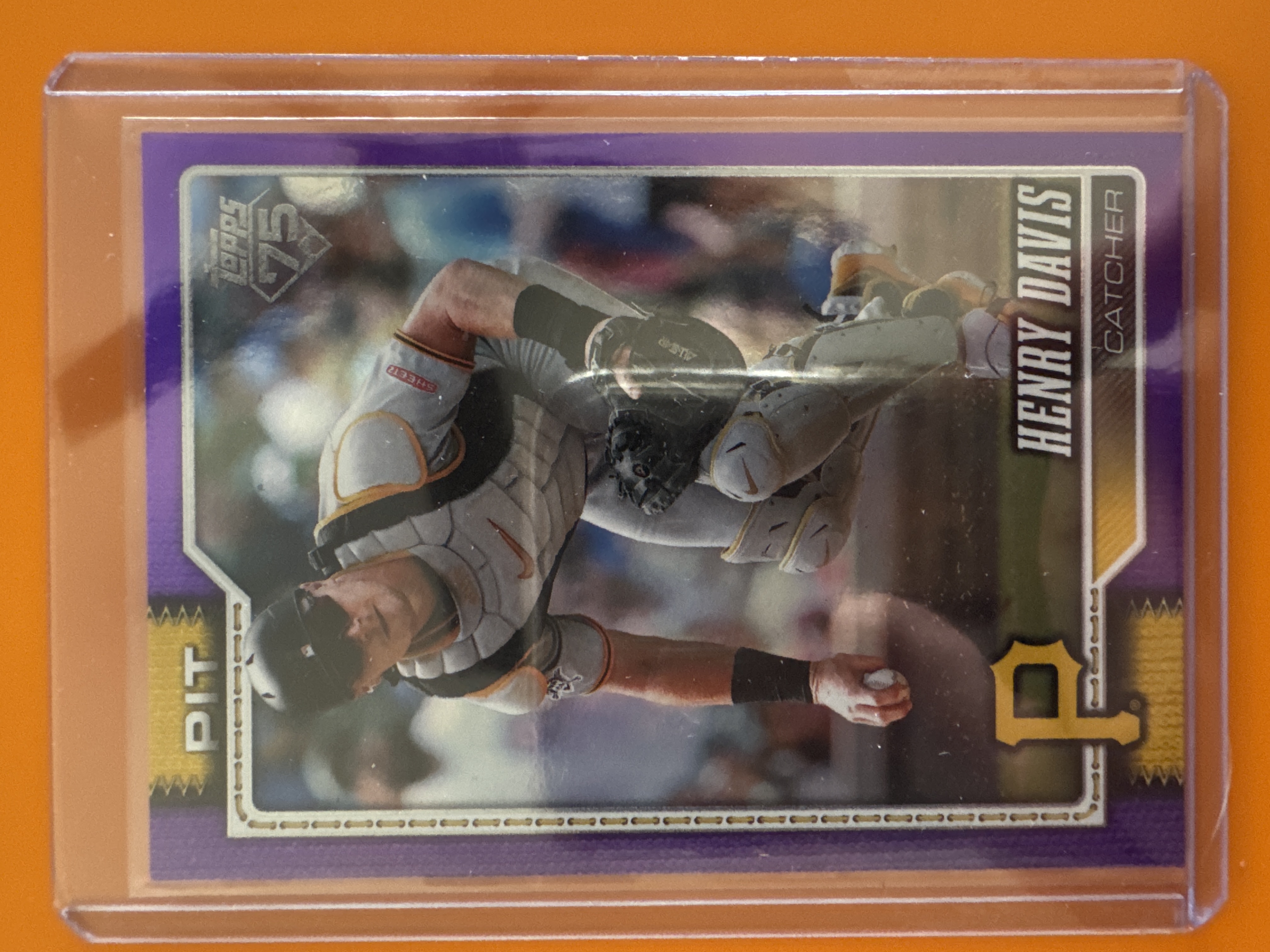 2026 Topps Henry Davis Purple Foil /250 front