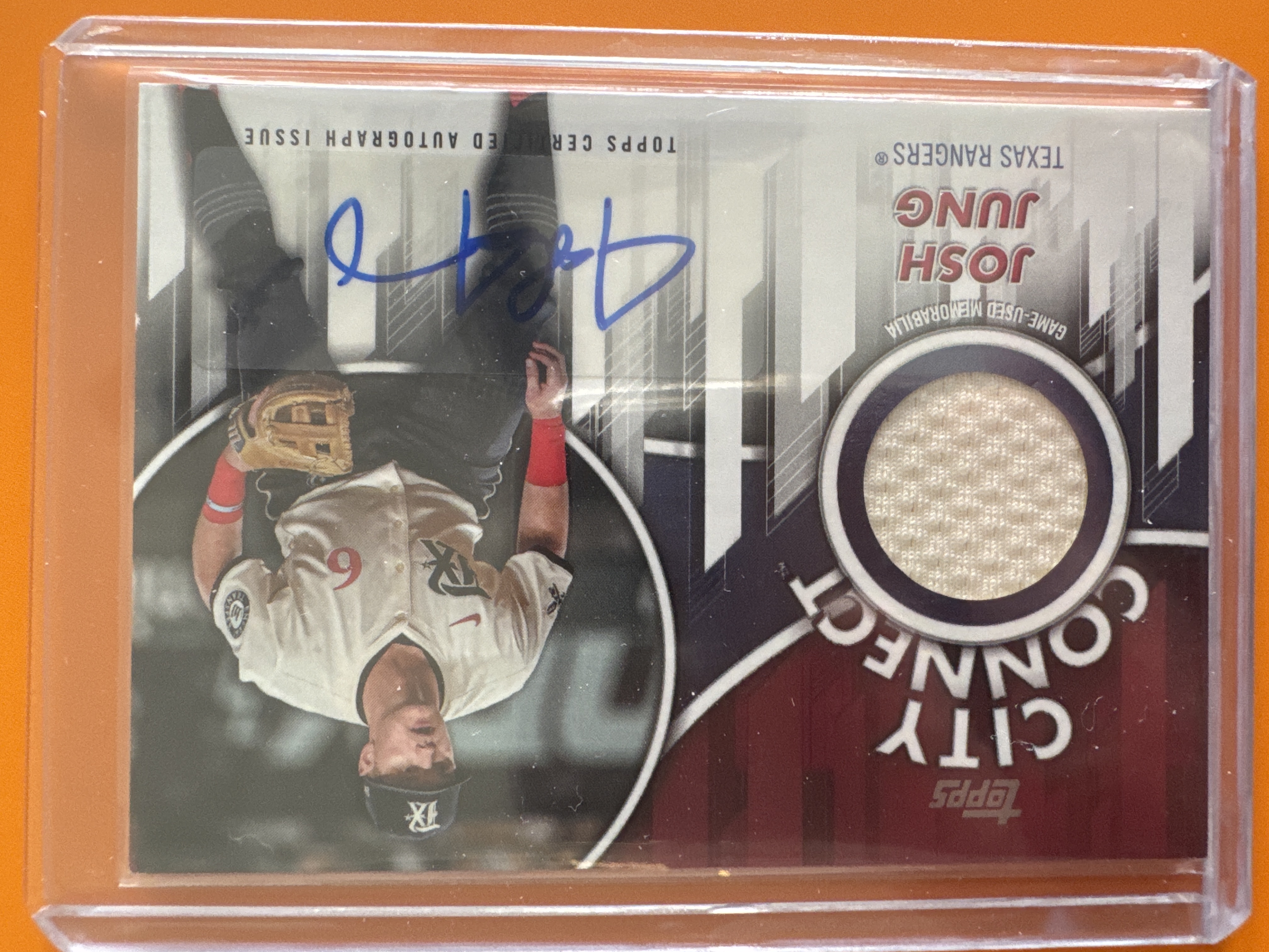 2026 Topps Josh Jung City Connect Auto /99 front