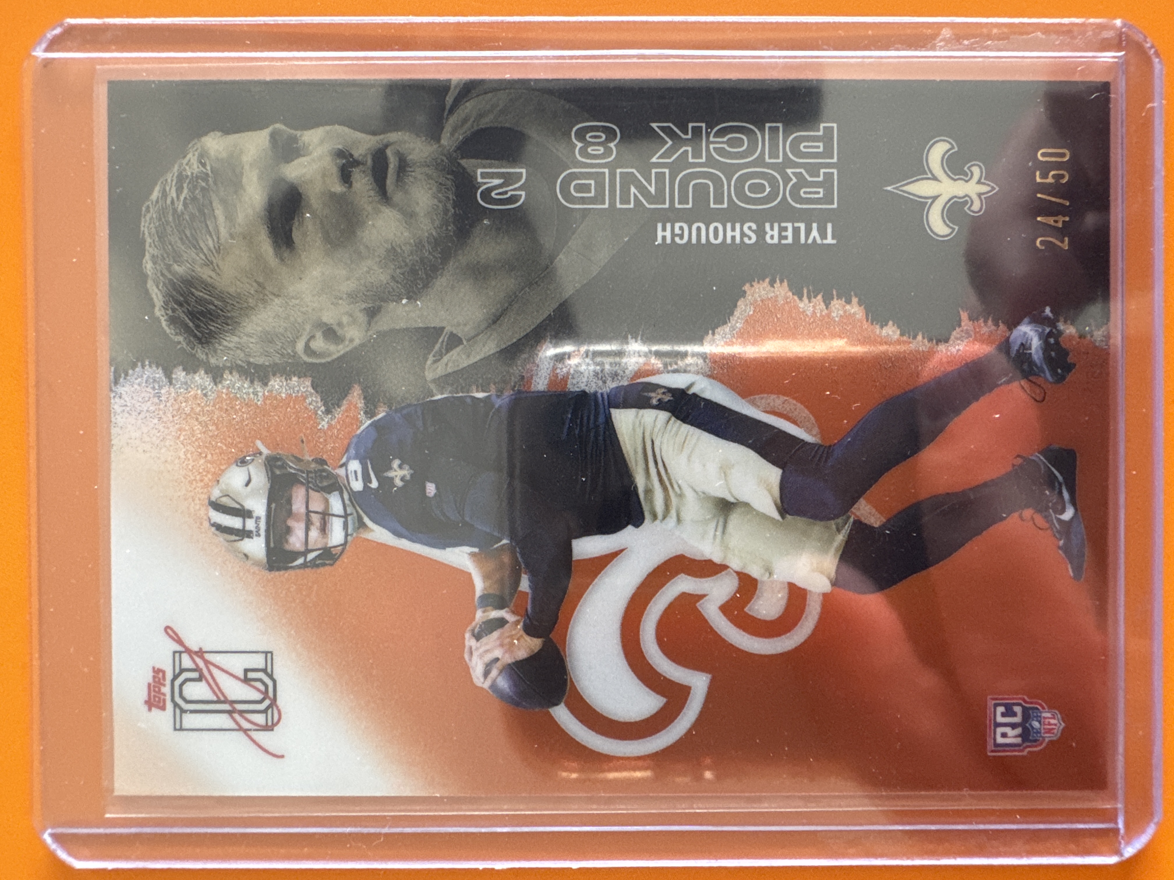 2025 Topps Tyler Shough Signature Class /50 front